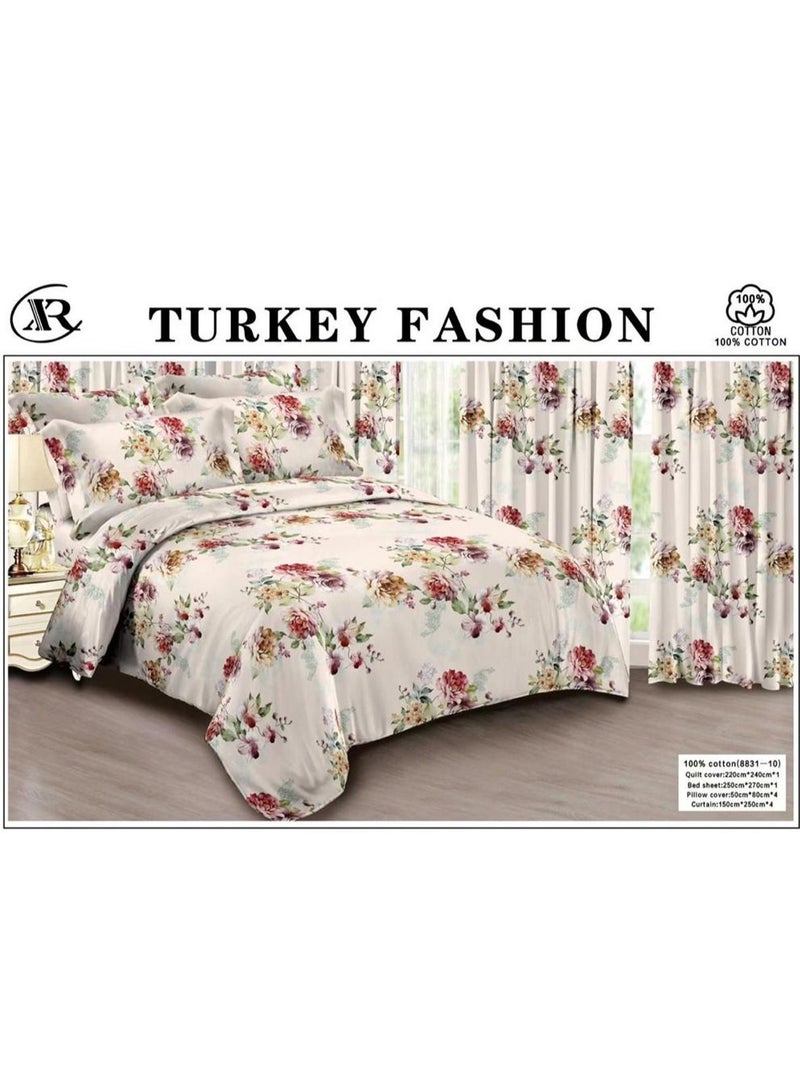 Turkey 10 Piece Comforter Bedding With Sheet And Decorative Pillow Shams - Image 1