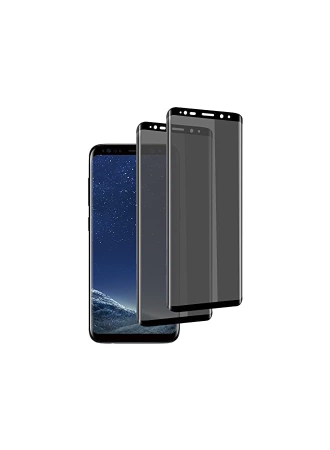PROMASS Compatible with Samsung Galaxy S8 Privacy Screen Protector Glass, Anti-Spy Tempered Glass Film Screen Replacement for Samsung Galaxy S8,2 Pack 5.8'' - Image 2