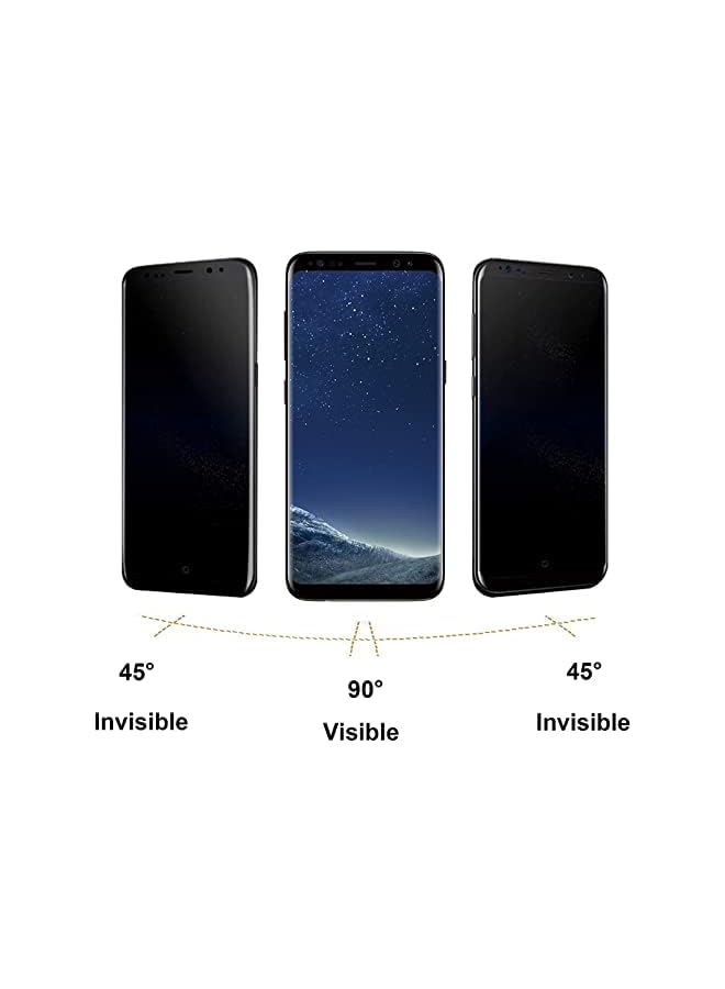 PROMASS Compatible with Samsung Galaxy S8 Privacy Screen Protector Glass, Anti-Spy Tempered Glass Film Screen Replacement for Samsung Galaxy S8,2 Pack 5.8'' - Image 5