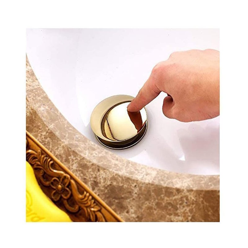 Emartt Full Thread Pop Up Waste Coupling for Wash Basin in Gold Color 3 5 Inch Sink Waste Coupling - Image 5