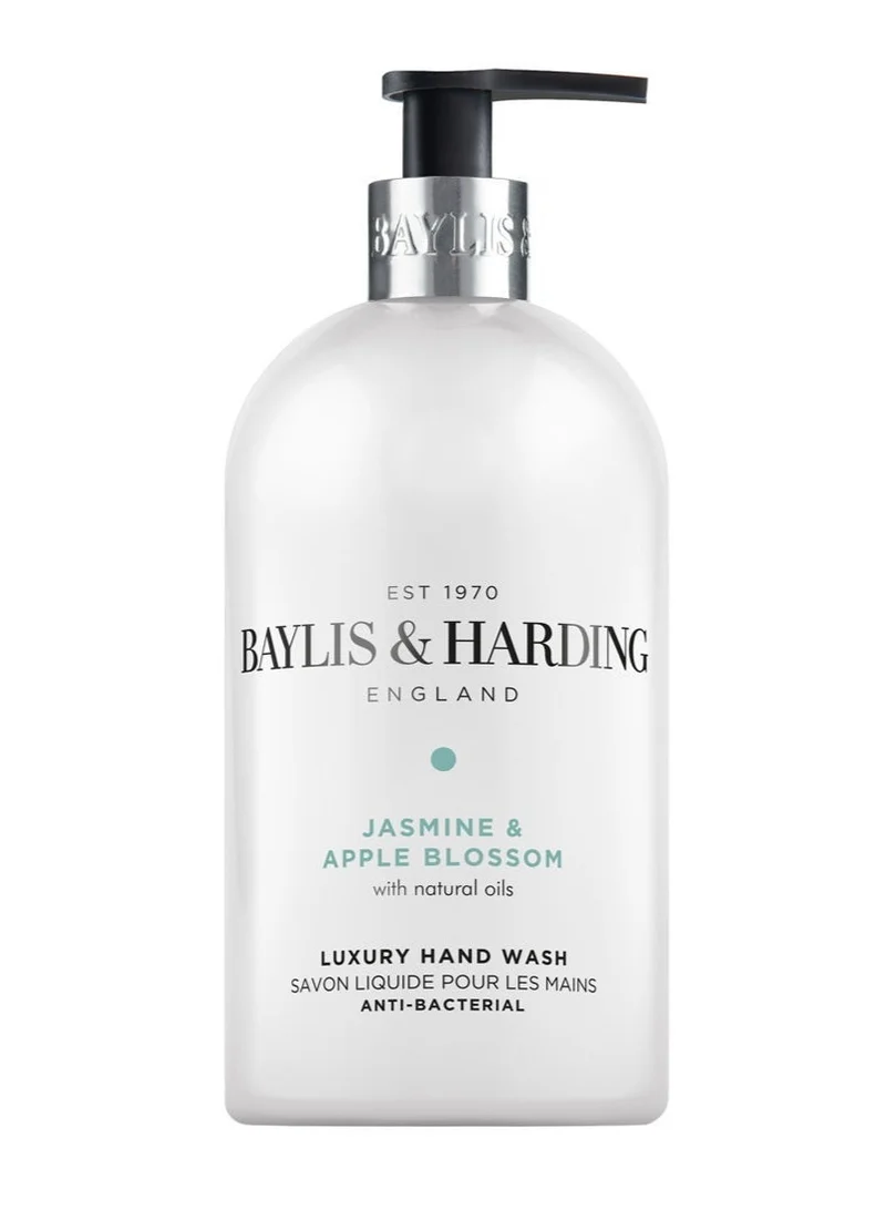 Baylis & Harding Jasmine and Apple Blossom Hand Wash, 500ml | Anti-Bacterial and Moisturizing Liquid Soap for Sensitive Skin | Gentle Floral Scent
