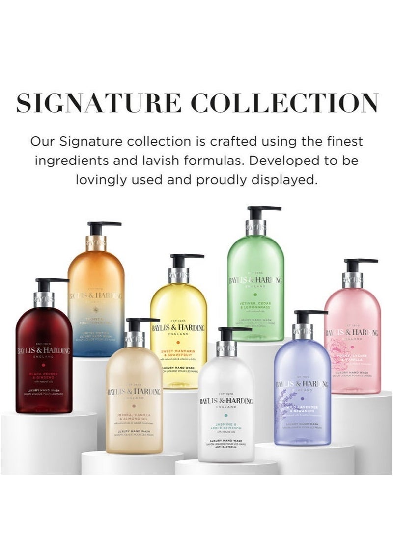 Baylis & Harding Jasmine and Apple Blossom Hand Wash, 500ml | Anti-Bacterial and Moisturizing Liquid Soap for Sensitive Skin | Gentle Floral Scent - Image 4