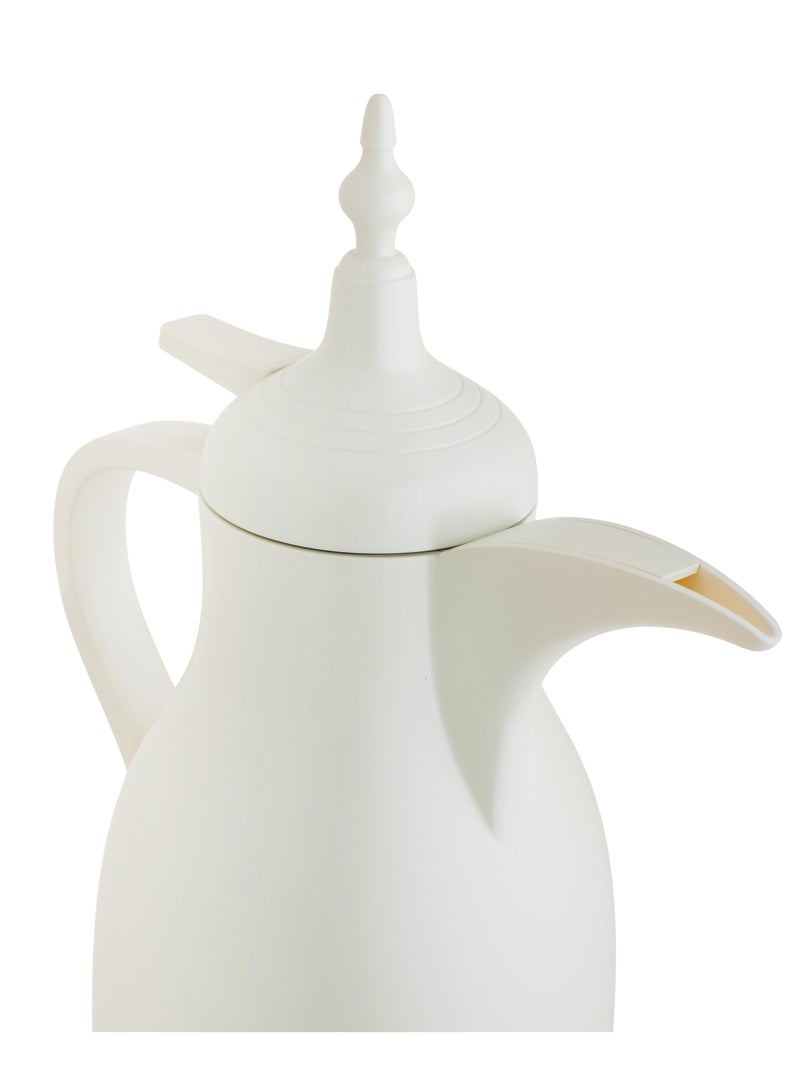 Single Dallah Thermos 0.7 Liter mat white Color  - Image 2