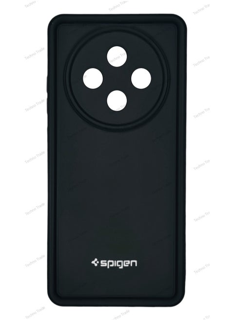 OPPO RENO 12F Spigen Silicone Case Cover With Camera Protection - Black