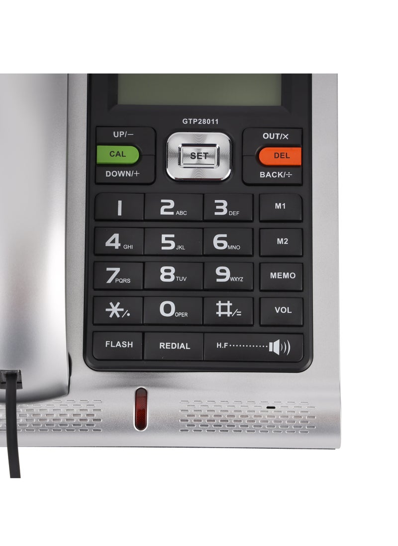 GEEPAS - Geepas Executive Telephone with Caller ID GTP28011 , With 16-Digit LCD Display and White Backlight, Solid Built Quality and Classic Design, Hands Free Function and Auto Redial - Image 1