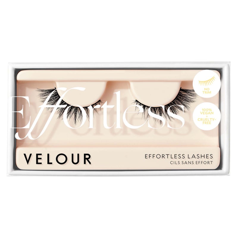 Velour Effortless Lashes Natural Looking False Eyelashes Fluffy Lightweight No Trim Eyelashes Reusable Fake Lashes For All Eye Shapes Vegan CrueltyFree Lash Glue not Included Would I Lie