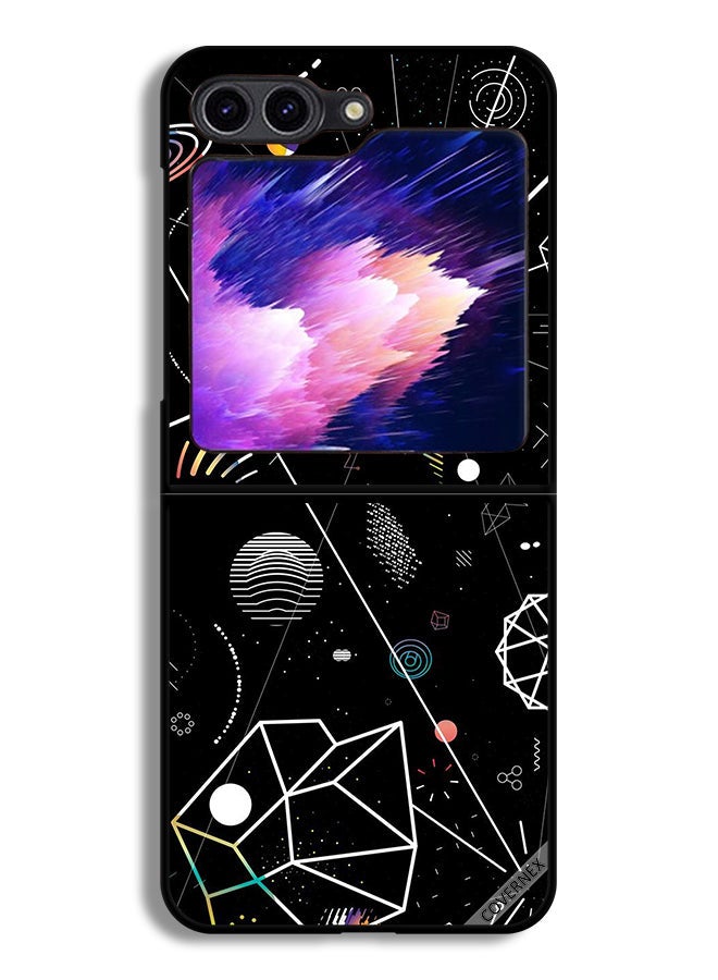 Covernex Samsung Galaxy Z Flip6 Protective Case Cover Aesthetic Math Wallpaper - Image 1