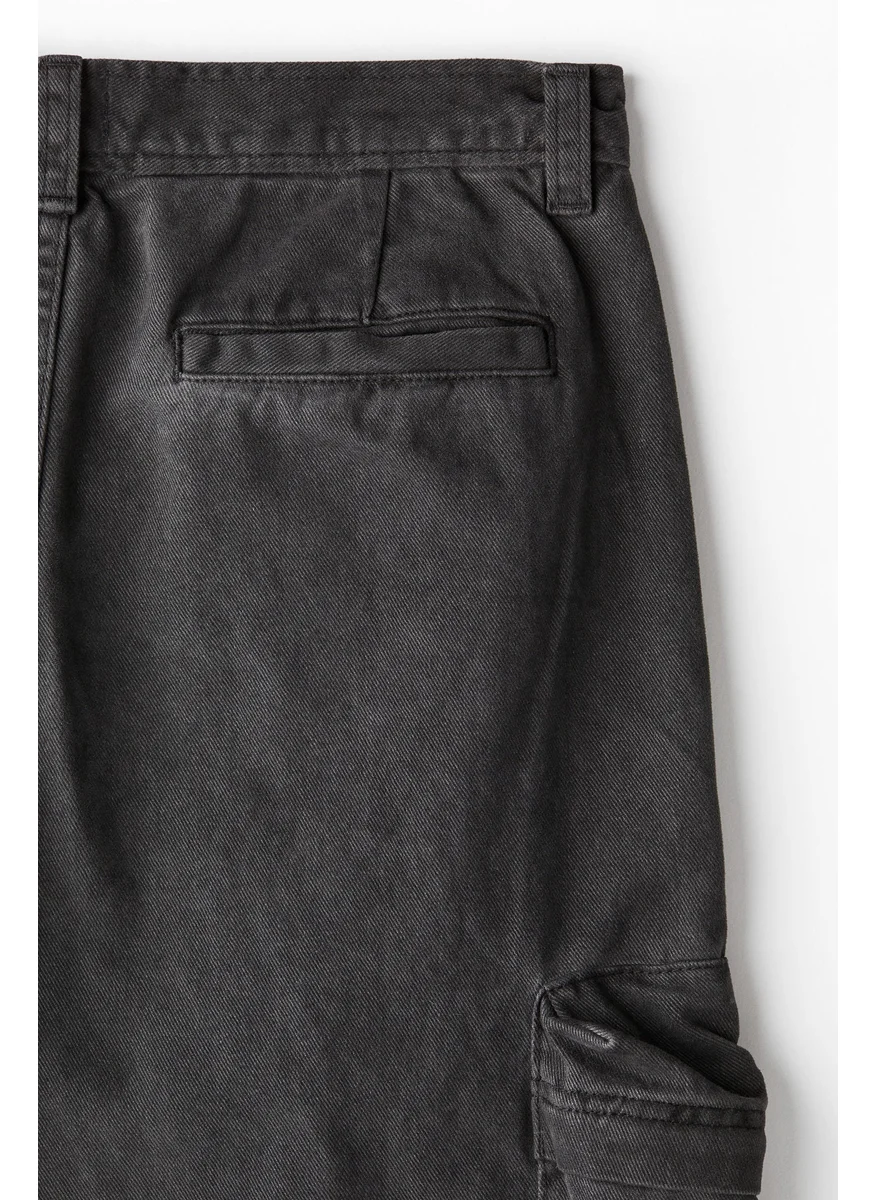 H&M Regular Fit Twill Cargo Trousers