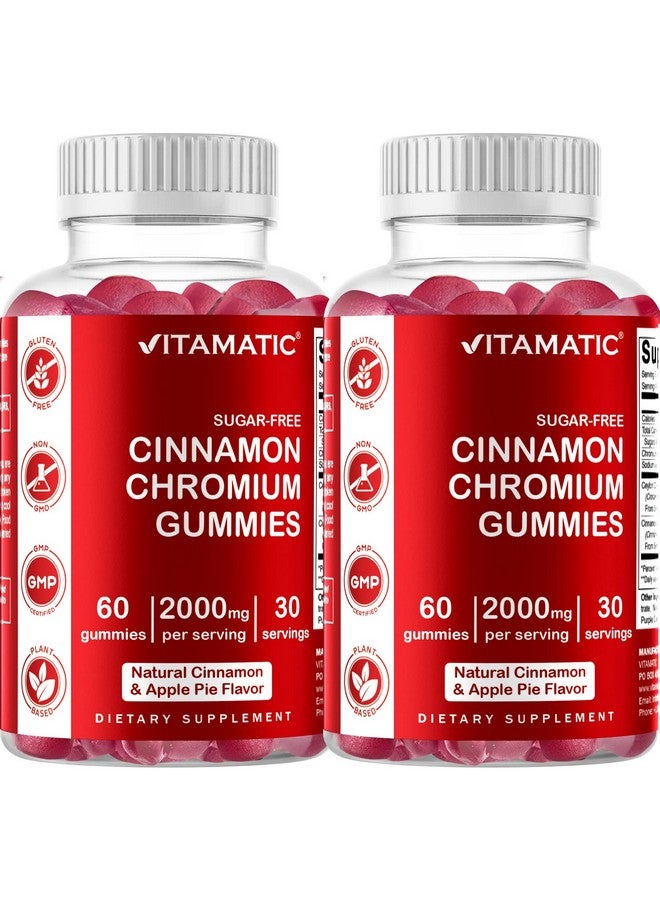 Vitamatic Sugar Free Chromium Gummies With Ceylon Cinnamon 2000 Mg Per Serving Nongmo Gluten Free 60 Vegan Gummies - Image 2