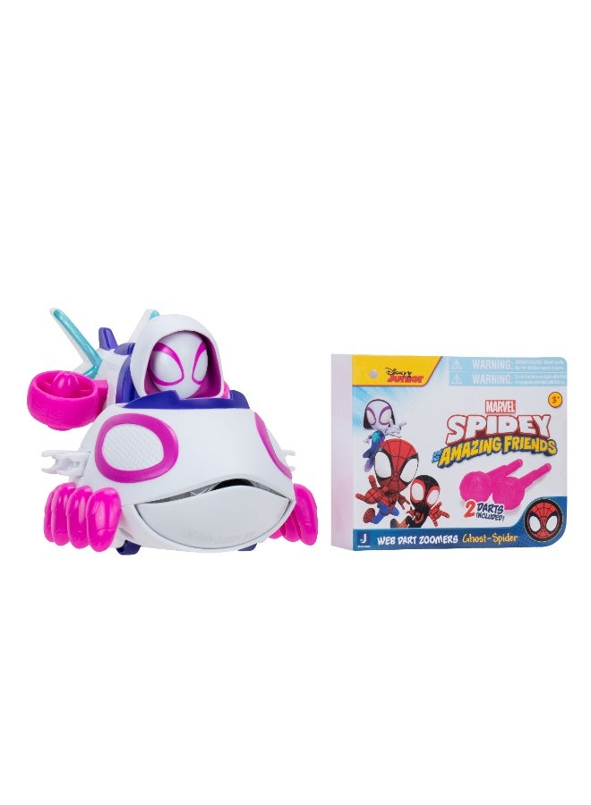 MARVEL سيارة سبايدي وأصدقائه ويب دارت زومر - سبايدر غاست | مارفل | سبايدرمان | سيارة لعبة | سيارة قابلة للتحصيل | ألعاب تشجع على اللعب الخيالي وتطوير المهارات الحركية | هدية للأطفال والرضع - Image 1