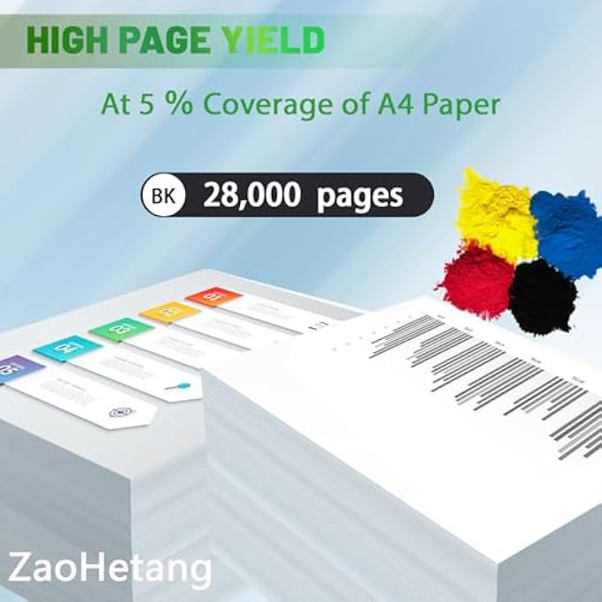 TN-328 TN328 BLACK TONER CARTRIDGE- AAV8130/AV8150 TONER CARTRIDGE COMPATIBLE FOR KONICA MINOLTA BIZHUB C300I C360I C250I C7130I PRINTER - Image 2