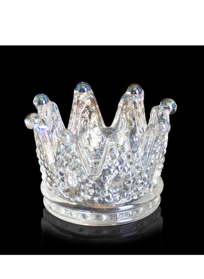Multi-Purpose Crown-Shaped Desk Bowl – Elegant Crystal Glass Design – Perfect for Home, Office & Gifting - Image 2
