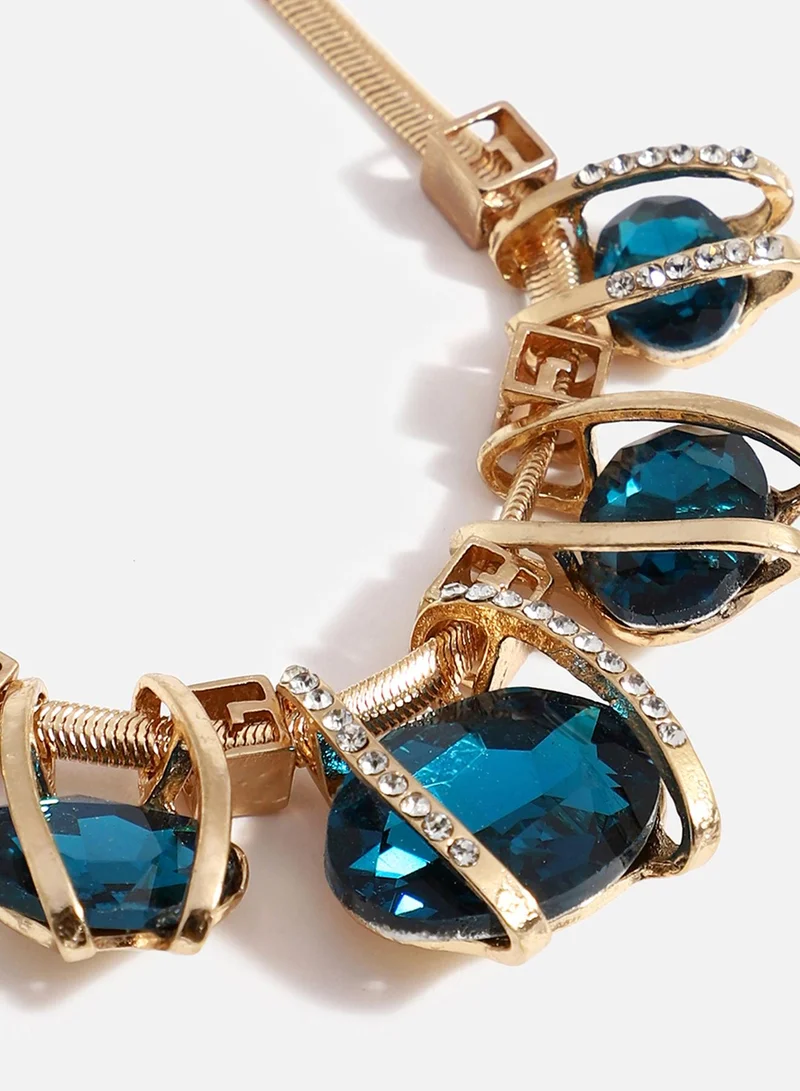 SOHI Drops Dainty Artificial Necklace Jewellery