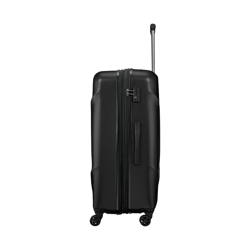 Wenger RYON Wenger Ryon 80cm Large Expandable Luggage with Lightweight Hard Case, TSA Lock & 360° Spinner Wheels - Black  | Best Price UAE