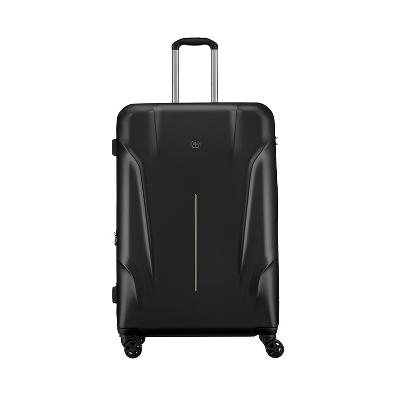 Wenger Ryon 80cm Large Expandable Luggage with Lightweight Hard Case, TSA Lock & 360° Spinner Wheels - Black - Image 2