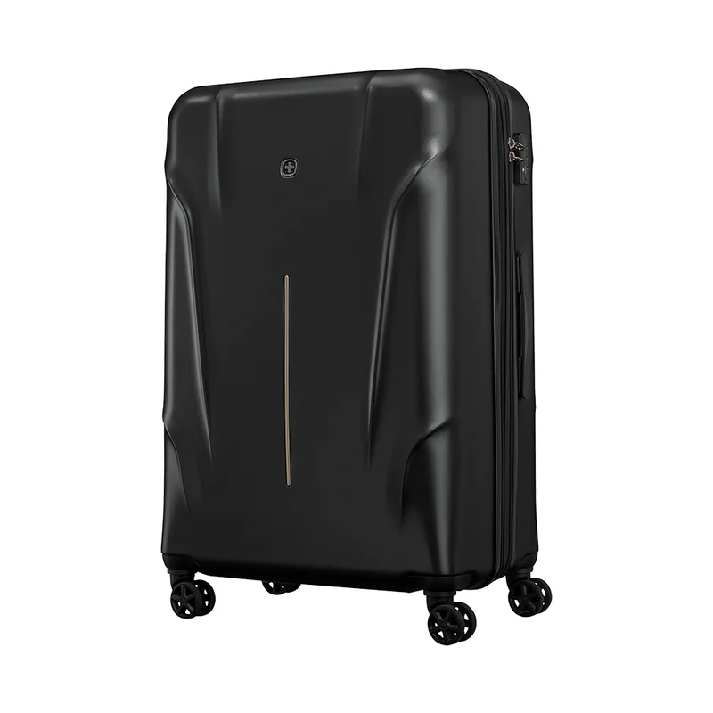 Wenger RYON Wenger Ryon 80cm Large Expandable Luggage with Lightweight Hard Case, TSA Lock & 360° Spinner Wheels - Black  | Best Price UAE