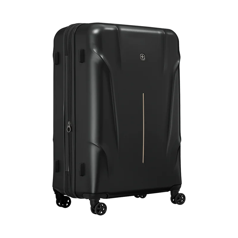 Wenger RYON Wenger Ryon 80cm Large Expandable Luggage with Lightweight Hard Case, TSA Lock & 360° Spinner Wheels - Black  | Best Price UAE