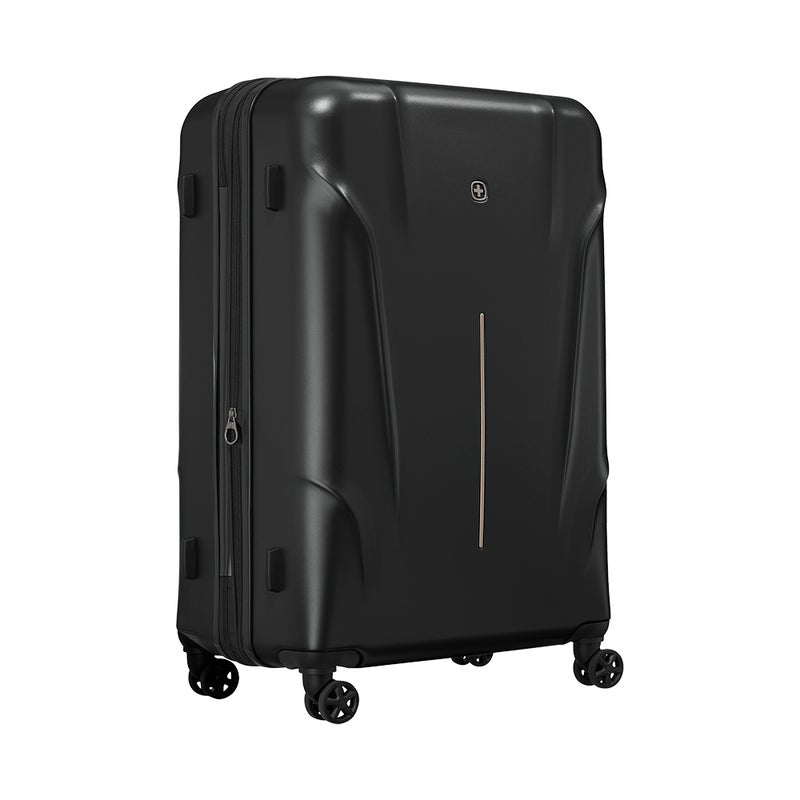 Wenger Ryon 80cm Large Expandable Luggage with Lightweight Hard Case, TSA Lock & 360° Spinner Wheels - Black - Image 4