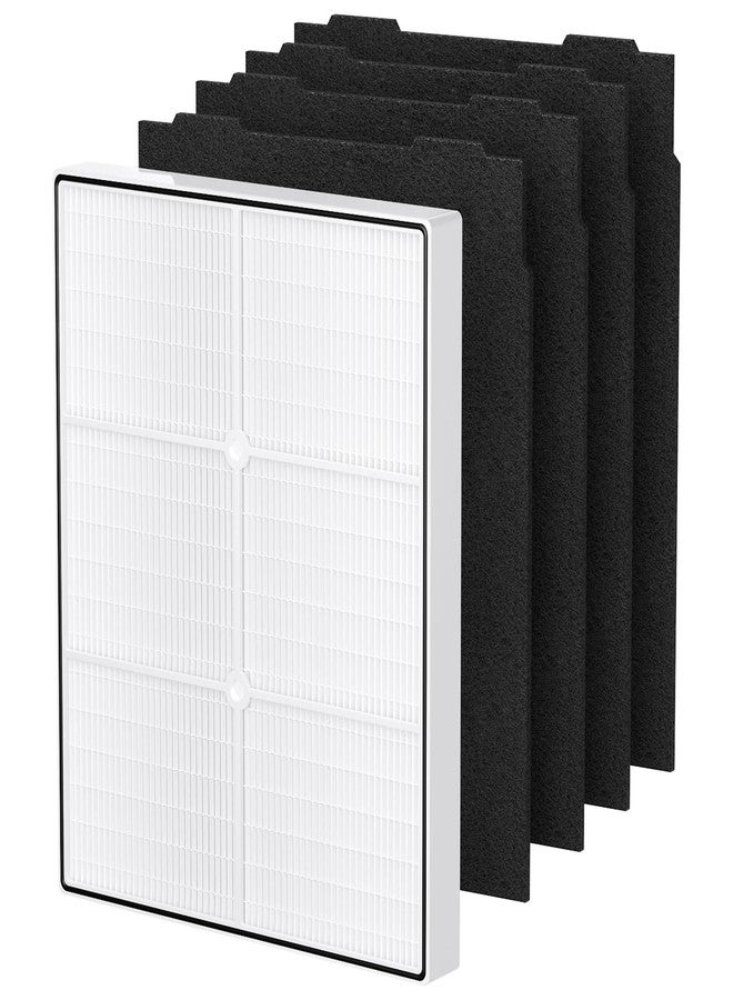 isingo AP510 & AP450 HEPA Replacement Filter Set Compatible with Whirlpool Whispure 1183054K 8171434K Fits AP450 AP510 AP51030K AP51030KB AP45030K WP500 WP1000 Air Purifier, 1 HEPA Filter + 4 Carbon Filters - Image 1