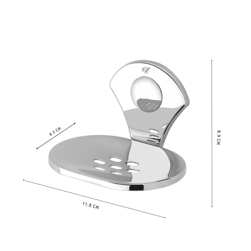 Raxon Innovation Stainless Steel Soap Holder/Soap Dish/Bathroom Soap Stand/Bathroom AccessoriesStainless Steel Bathroom Acessories (Royal SOAPDISH(NOS-1)) - Image 3