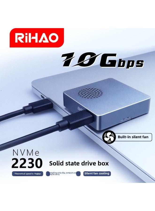 USB4 Mobile Hard Disk Box M2 Solid State 2230NVME Protocol External Mobile Phone Notebook SSD Compatible Thunder 3/4-Color:Usb4 Hard Drive Enclosure Compatible With Thunderbolt 3 Silent Fan - Image 3