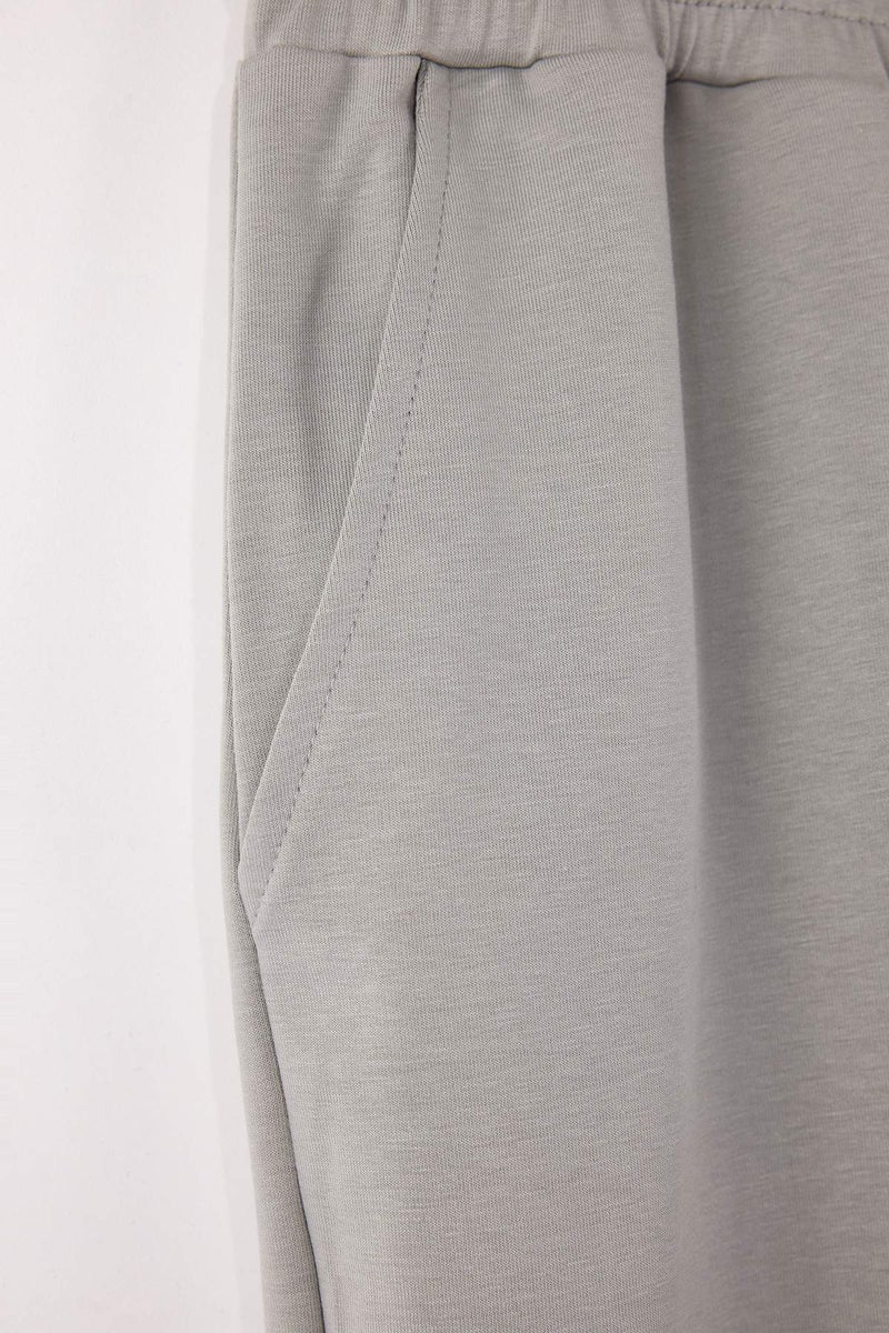 trendyol Large Size Gray Oversized /Wide Cut Sweatpants Tmnss24Aj00001 - Image 3