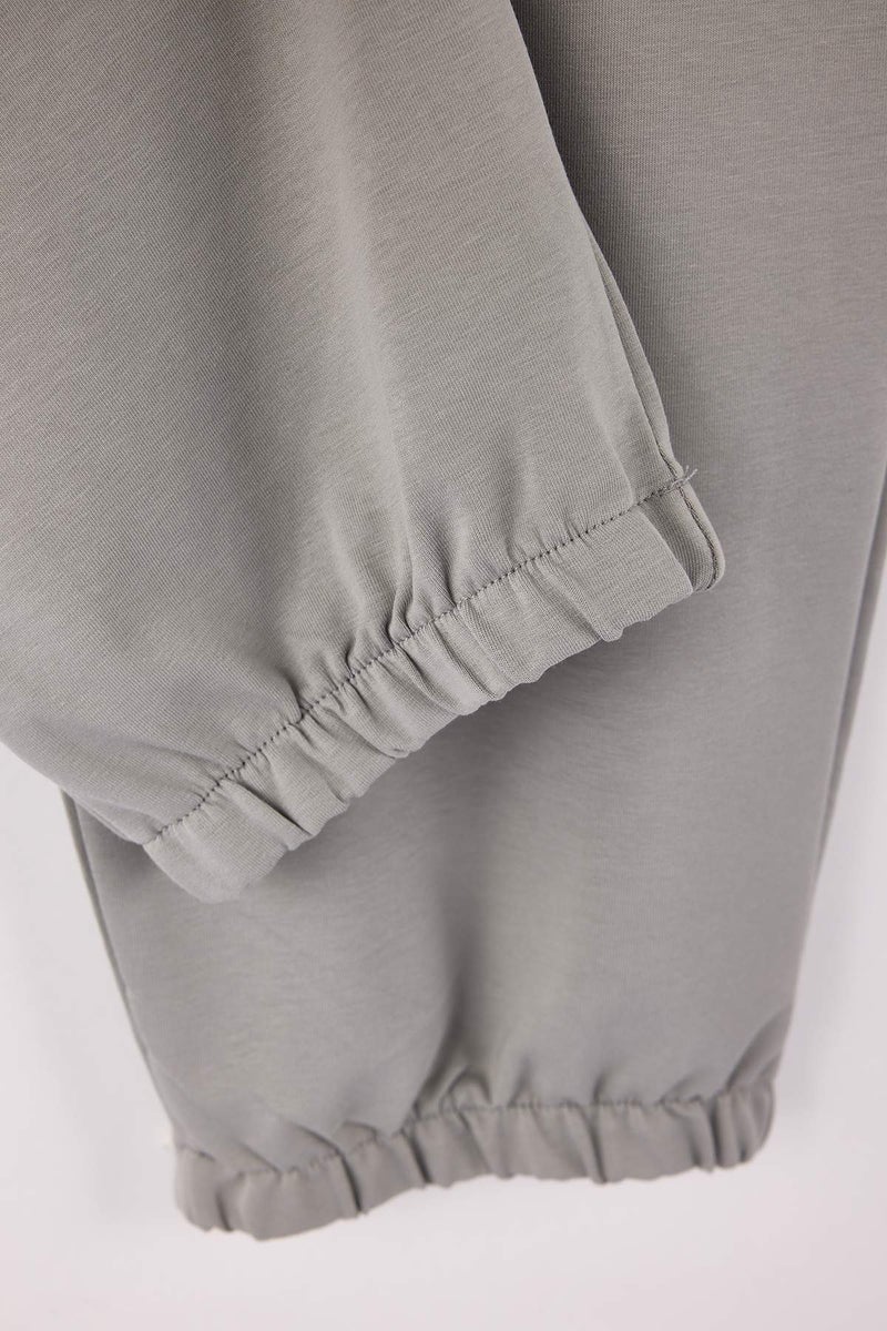 trendyol Large Size Gray Oversized /Wide Cut Sweatpants Tmnss24Aj00001 - Image 4