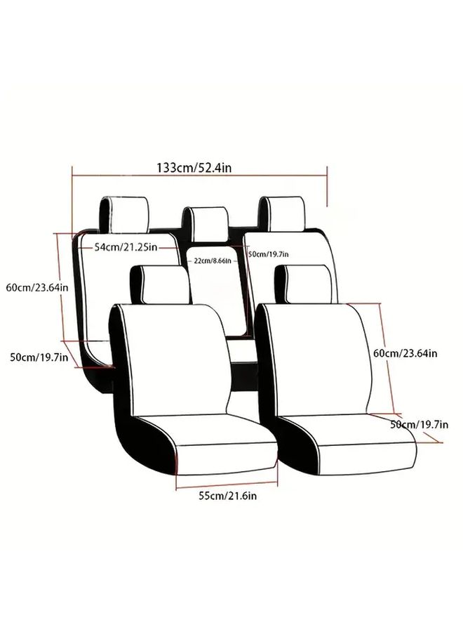 All Seasons Skin Friendly Dark Night Car Seat Cover Ergonomic Scratch Resistant Durable - Image 2