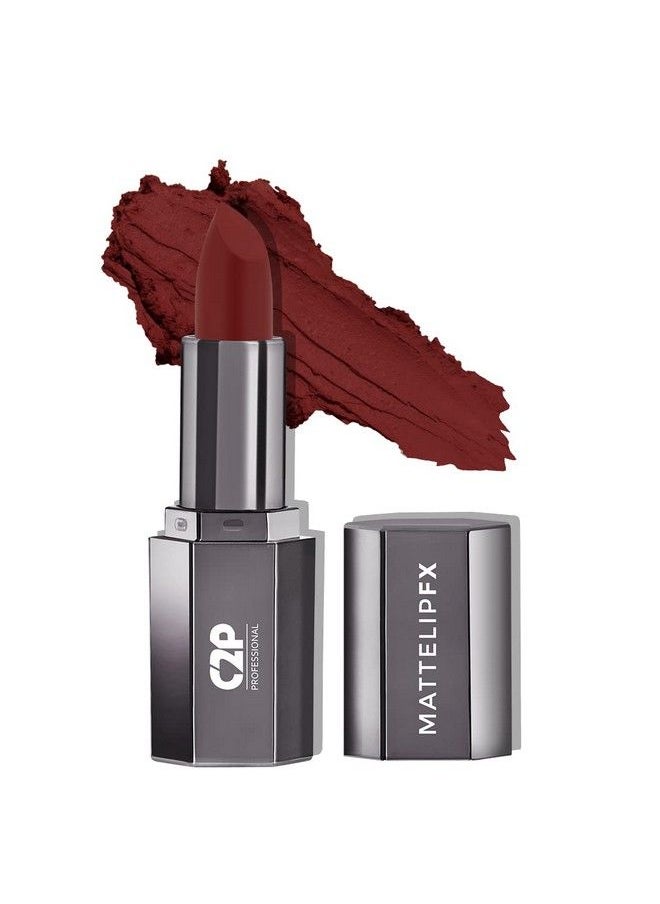 C2P PROFESSIONAL MAKEUP C2P Pro Lip Fx Matte Lipstick Long Lasting Pigmented Silky Smooth Creamy Matte Finish With Vitamin E Shea Butter For Hydration And Moisturization (3.5 Gm Cinnamon 22)  - Image 1