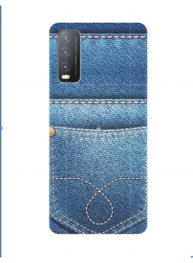 AMC DESIGN Protective Case Cover For vivo Y20i Blue/White