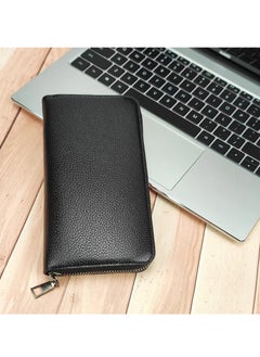 Generic Women's Coin Wallet Long Men's and Women's ID Function Wallet Zipper Mobile Phone Bag Card Bag  - Image 5