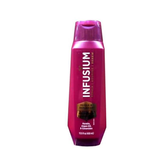 Infusium Professional Shampoo 13.5 oz, Conditioner 13.5 oz, and Leave-In Treatment 11 oz Set - Repair & Replenish - 3 Bottles - Image 5