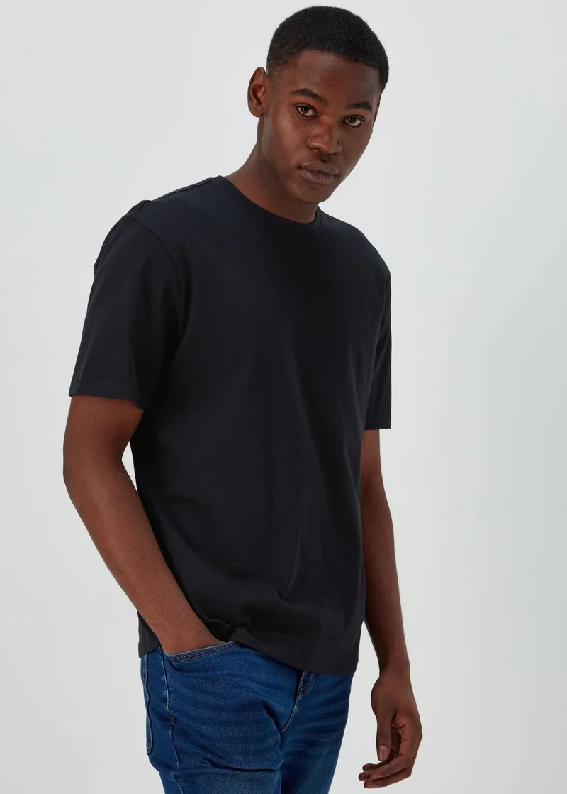 Matalan Navy Essential Crew Neck T-Shirt