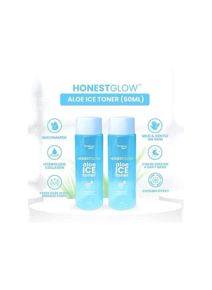Transformed Skin Honest Glow Aleo Ice Toner 60ml - Image 1