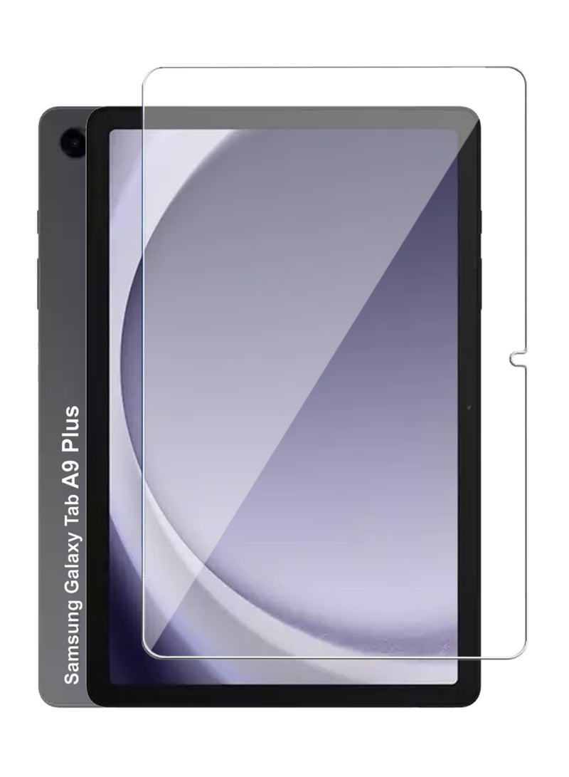 Samsung Galaxy Tab A9 Plus Screen Protector,HD Clarity Tempered Glass Screen Protector Film Scratch Resistant Bubble Free, High Transparency, Delicate Touch Screen Protector For Samsung Galaxy Tab A9 Plus