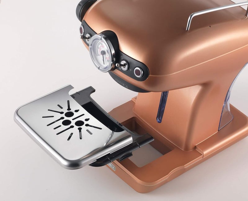 Ariete Classica Espresso Coffee Machine with Manometer and Milk Frother, Auto Shut-off, Cappuccino Maker, Ground Coffee and ESE Pod Compatible, 850W, 15 Bar, for Home and Office - Copper ART1389KU - Image 3