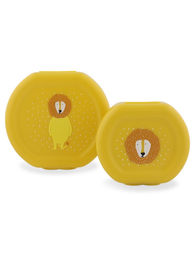 Trixie Snack Box With Clip - Set of 2 - Mr. Lion - Image 1