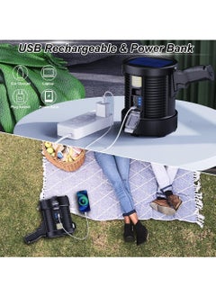 Rock Pow Rechargeable Spotlight 100000 Lumens Led Spot Lights Handheld Large Flashlight Super Bright Outdoor Solar Spotlights Searchlight with Cob Light 6 Modes IPX5 Waterproof  - Image 4