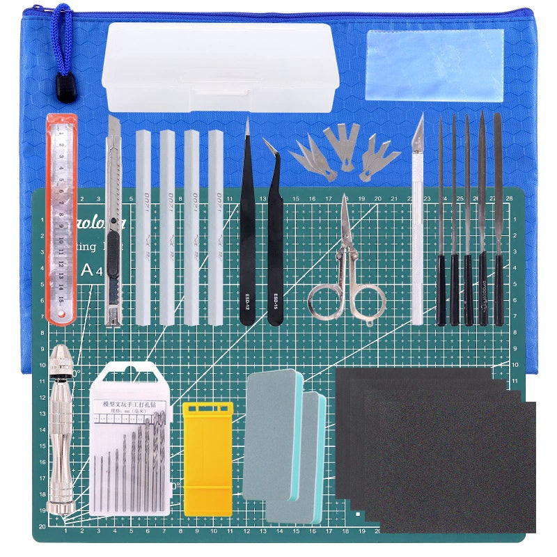 Rustark 27Pcs Modeler Basic Tools Craft Set Hobby Building Tools Kit for Assembling Miniatures Mecha Car Model Building - Image 4