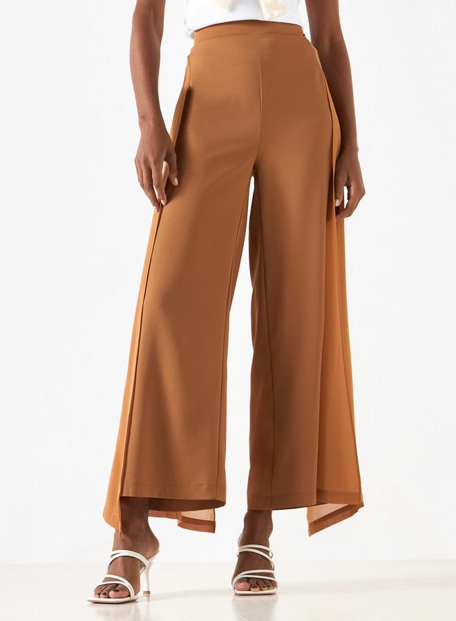 تواكستريمز بنطلون سادة بخصر مطاطي وتفاصيل متداخلة من توإكستريمز - Image 1