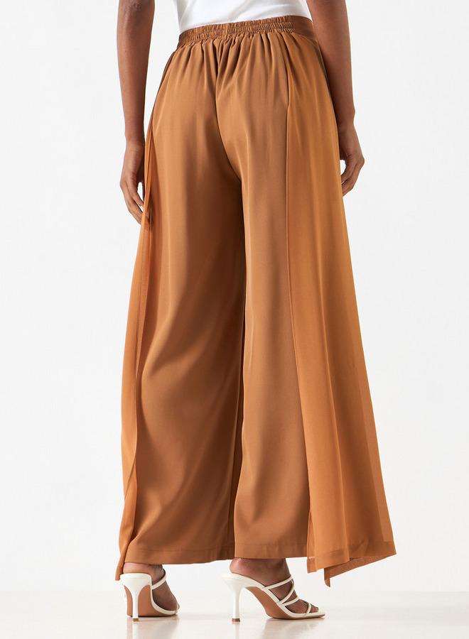 تواكستريمز بنطلون سادة بخصر مطاطي وتفاصيل متداخلة من توإكستريمز - Image 3