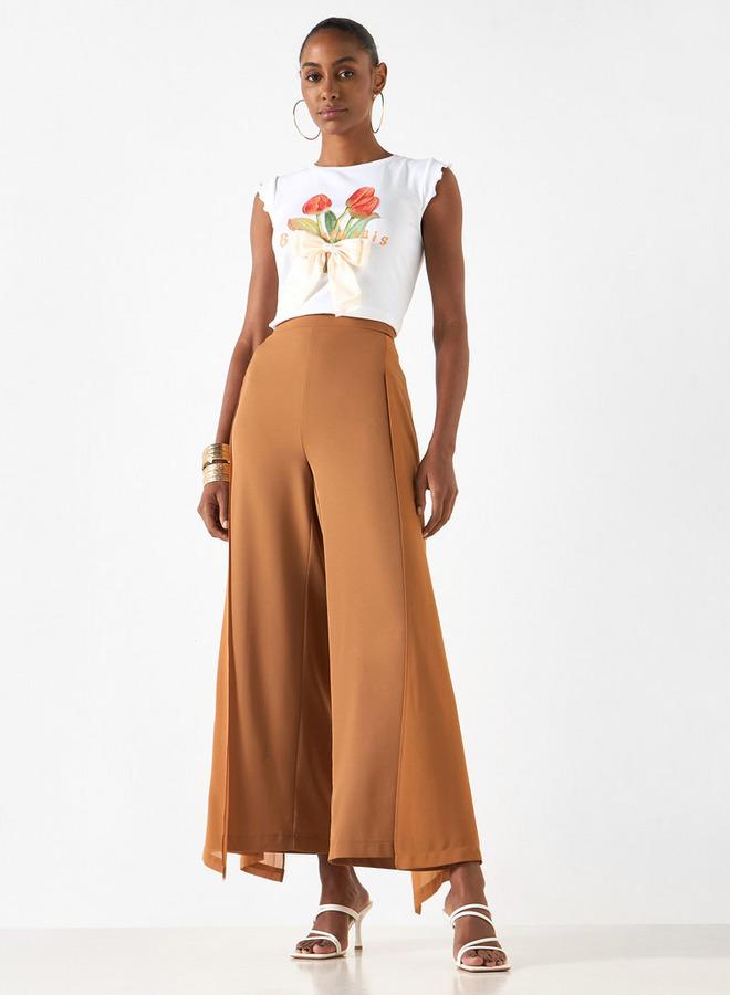 تواكستريمز بنطلون سادة بخصر مطاطي وتفاصيل متداخلة من توإكستريمز - Image 2