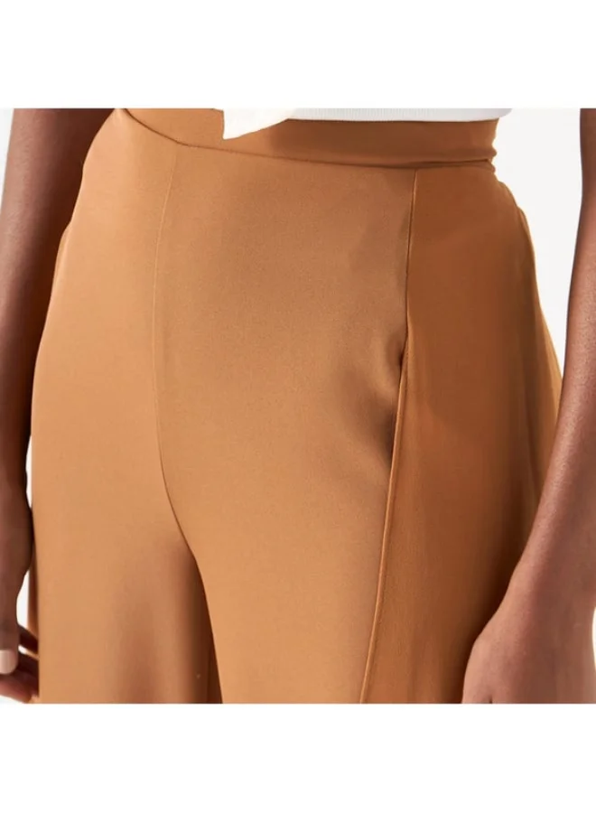 2Xtremz 2Xtremz Solid Pants with Overlay Detail and Elasticated Waistband