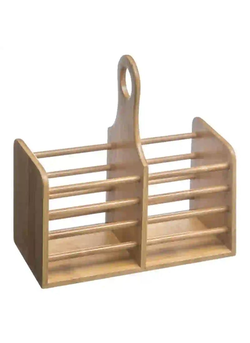 5five Bamboo Cutlery Holder (20 6 X 10 X 21 Cm) 