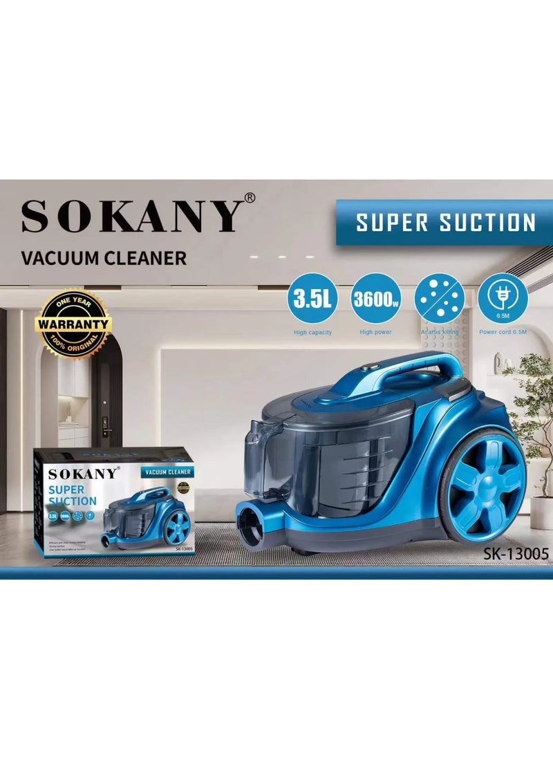 sokany - SK-13005 Vacuum Cleaner 3.5L 3600W - Image 1