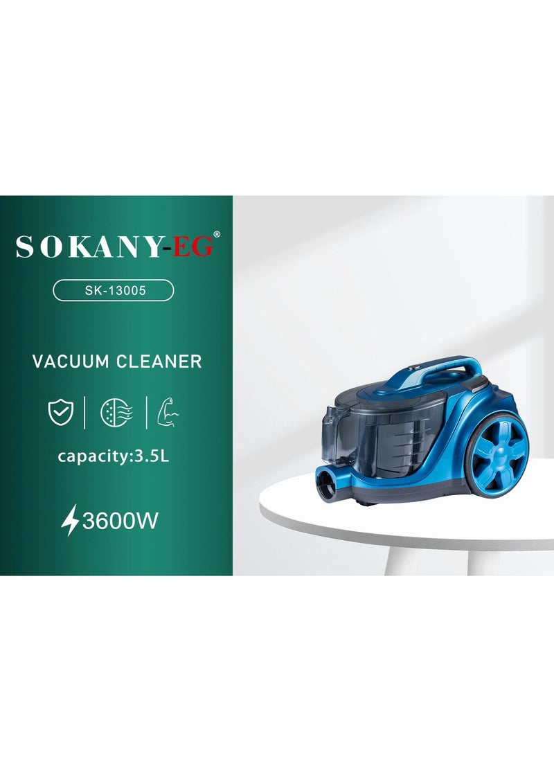 sokany - SK-13005 Vacuum Cleaner 3.5L 3600W - Image 1