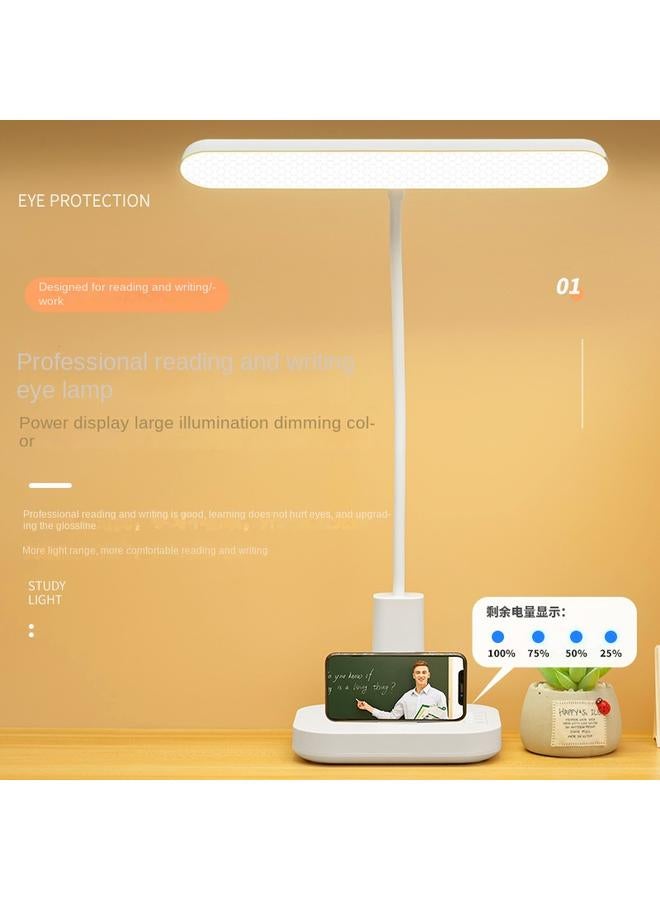 Bluejw Creative LED Desk Lamp Children's Eye Protection Students Learning Plug-in Charging Dual-purpose Dormitory Desk Bedroom Reading Lamp - Image 3