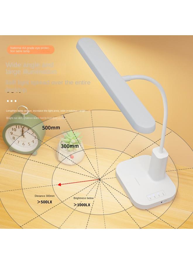 Bluejw Creative LED Desk Lamp Children's Eye Protection Students Learning Plug-in Charging Dual-purpose Dormitory Desk Bedroom Reading Lamp - Image 4