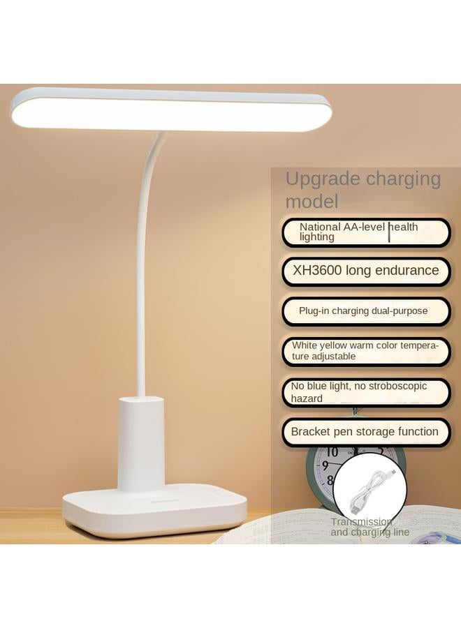 Bluejw Creative LED Desk Lamp Children's Eye Protection Students Learning Plug-in Charging Dual-purpose Dormitory Desk Bedroom Reading Lamp - Image 1
