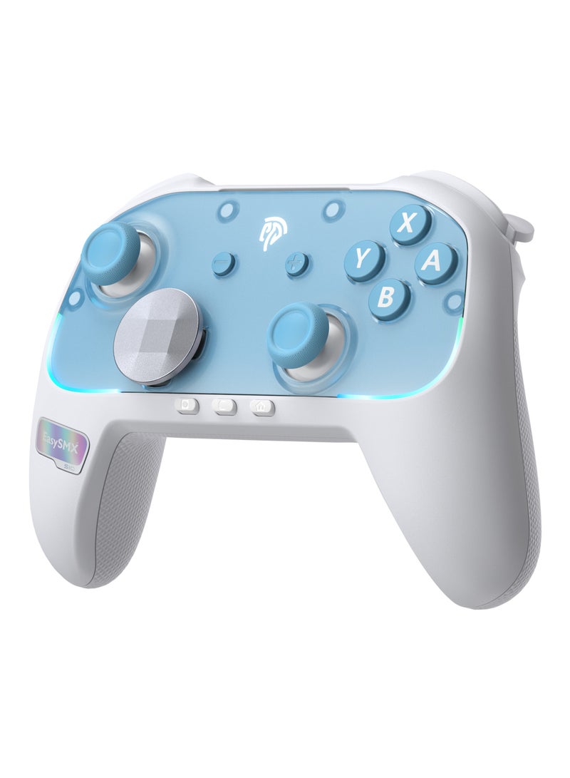 إيزي إس إم إكس وحدة تحكم S10 Bluetooth السلكية TMR Joystick RGB متوافقة مع Switch 2/الكمبيوتر الشخصي/الهاتف/التلفزيون/Steam وNFC وGyro وHD Rumble - Image 1